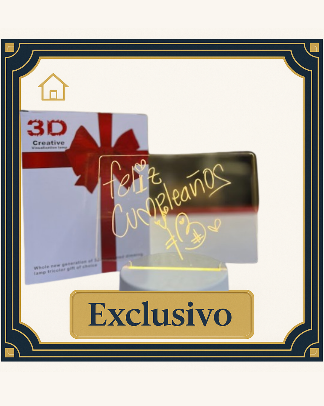 Lámpara Creativa LED con Tablero de Notas y Escritura Borrable - Diseño Moderno y Funcional