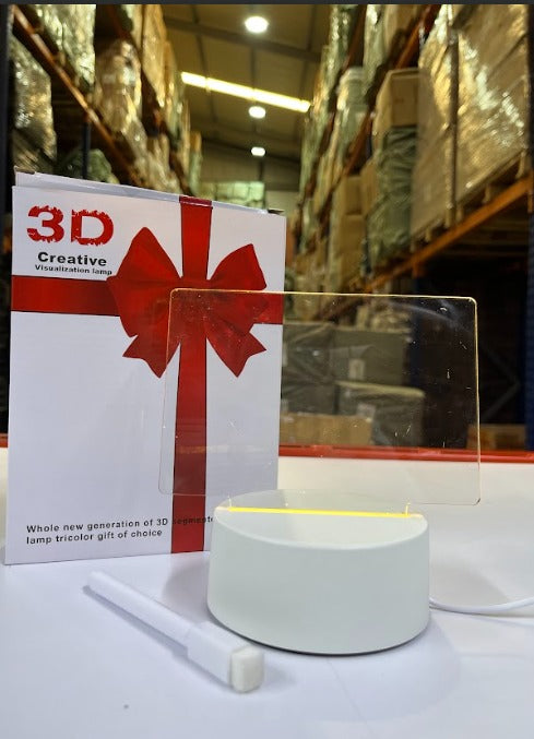 Lámpara Creativa LED con Tablero de Notas y Escritura Borrable - Diseño Moderno y Funcional