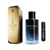 ¡2 Perfumes Premium Por el precio de uno  + Perfumero GRATIS -- 1 Million by Paco Rabanne + Sauvage by Dior