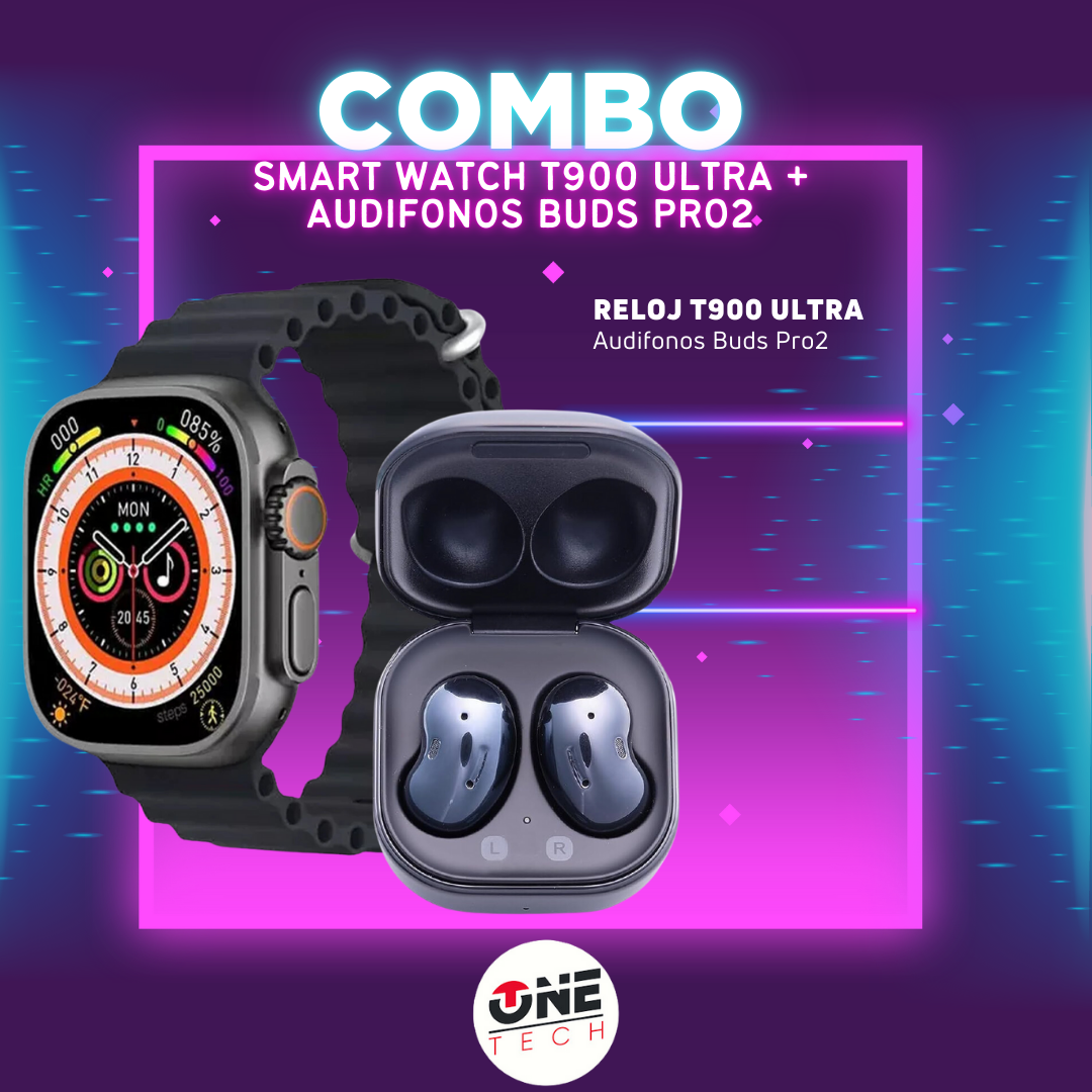 ✨ Lleva el T900 Ultra 2 MAX y obtén unos Galaxy Buds 2 Pro GRATIS ✨